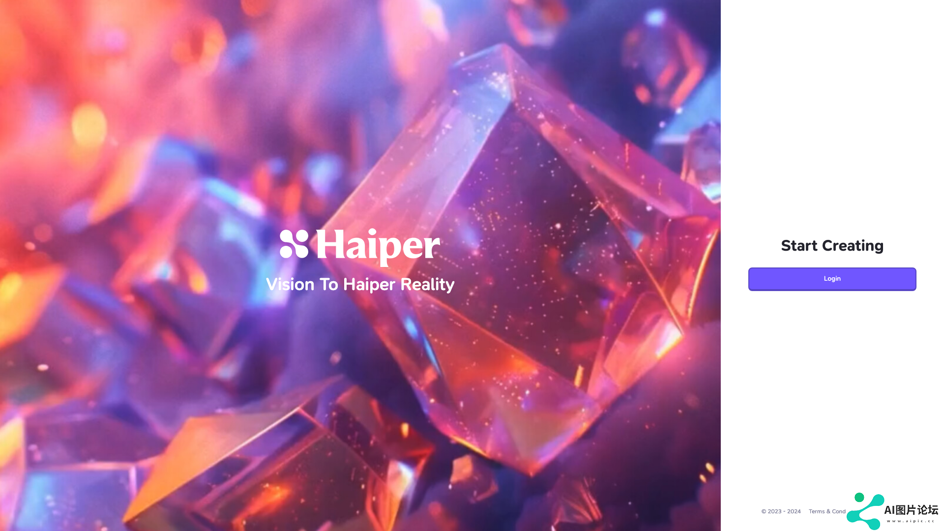 Haiper 主页截图