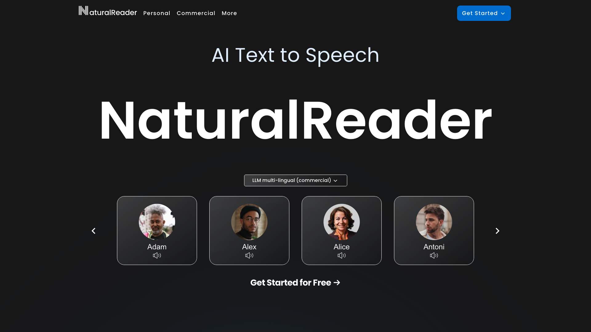 NaturalReader主页截图