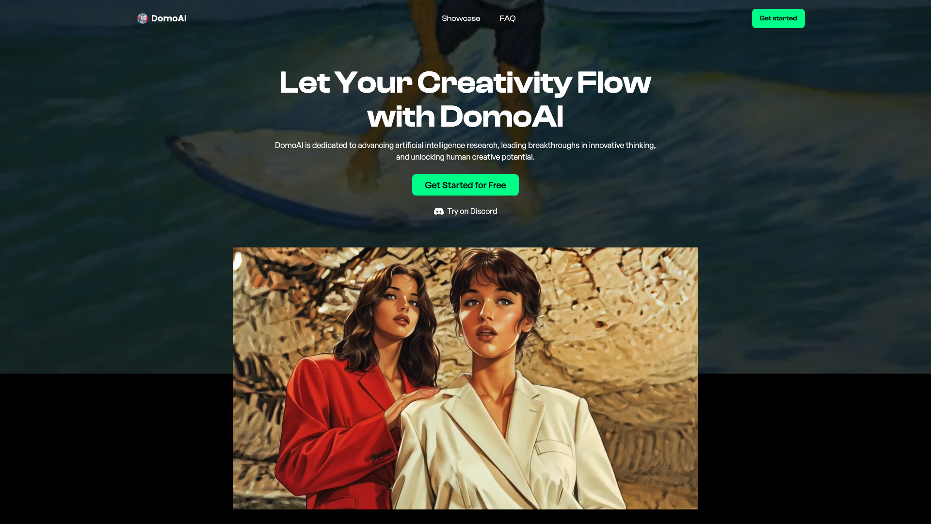 DomoAI主页截图
