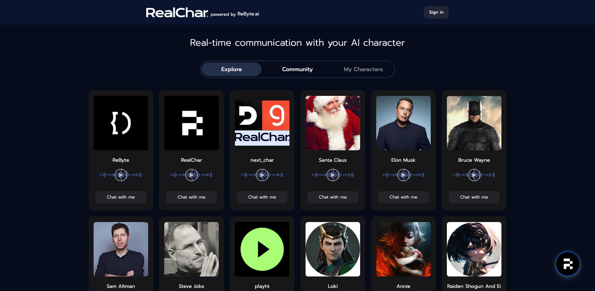 RealChar入门学习资料 - 创建、定制和实时对话的AI角色伙伴