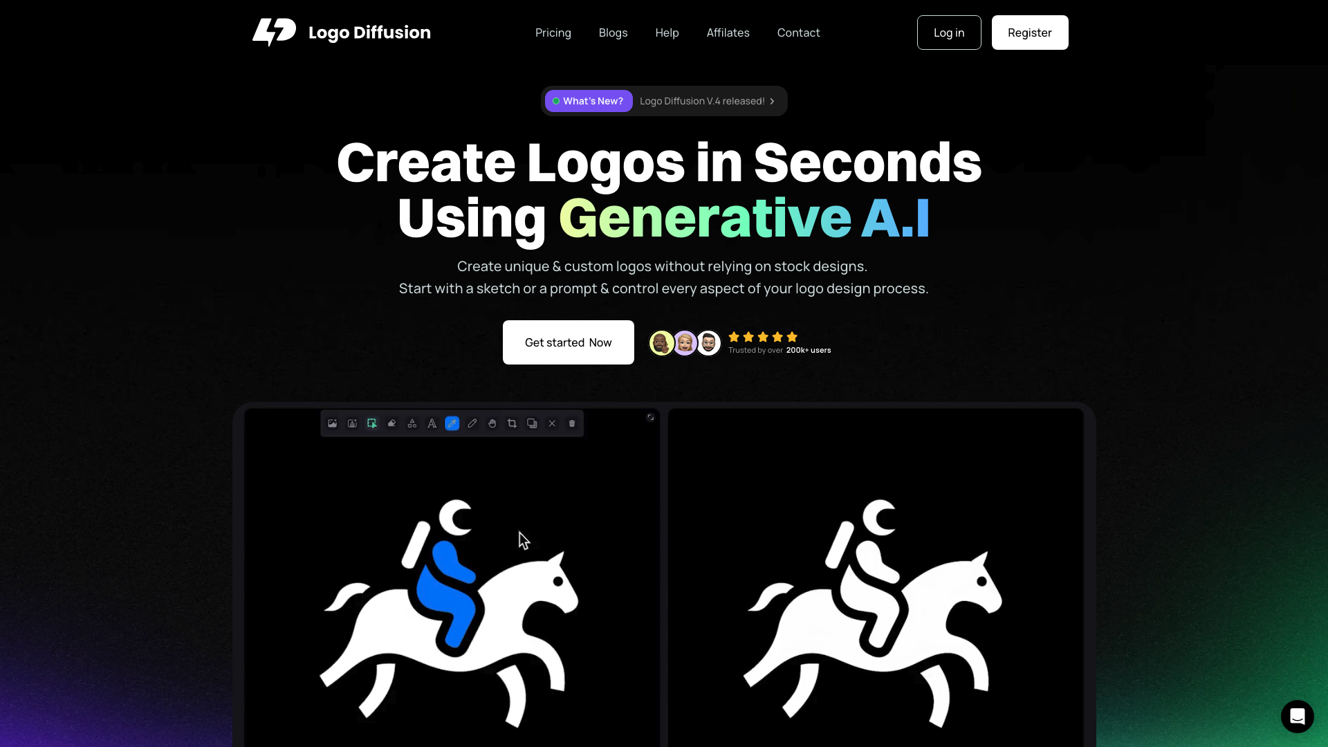Logo Diffusion 主页截图