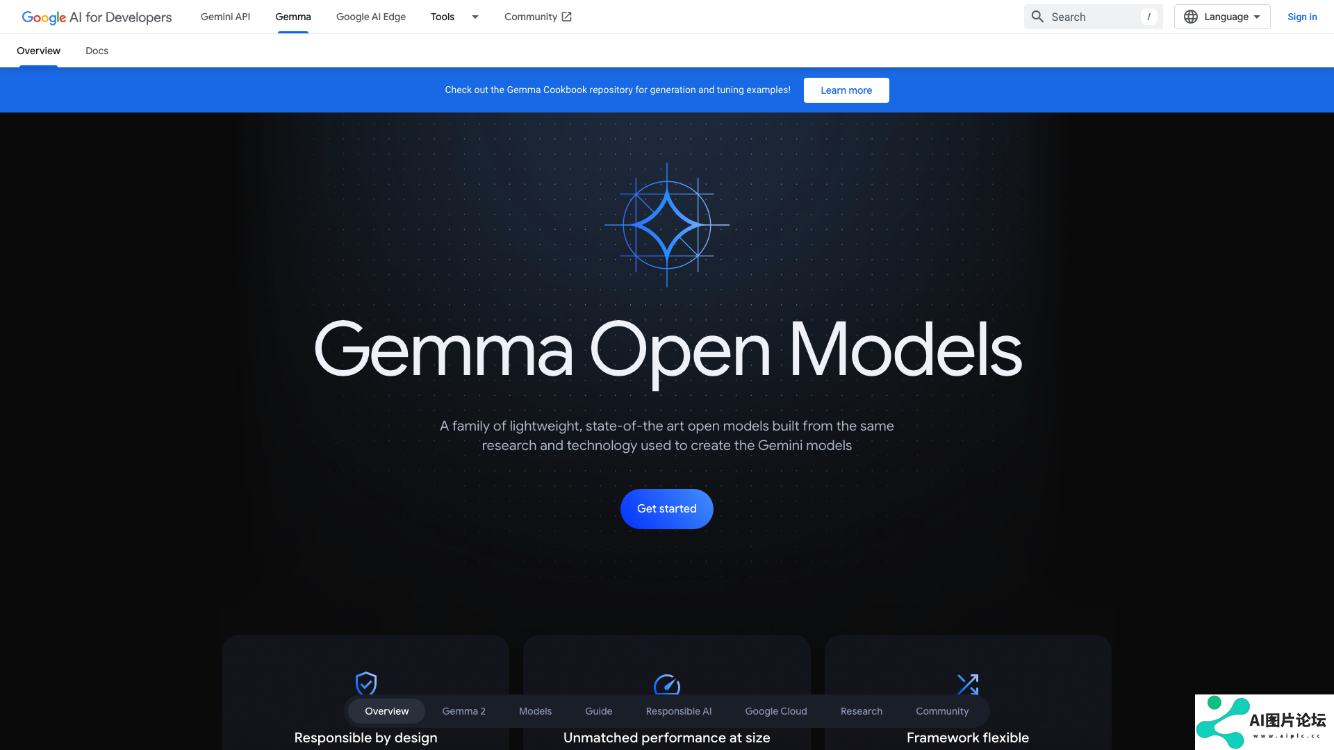 Gemma项目主页截图