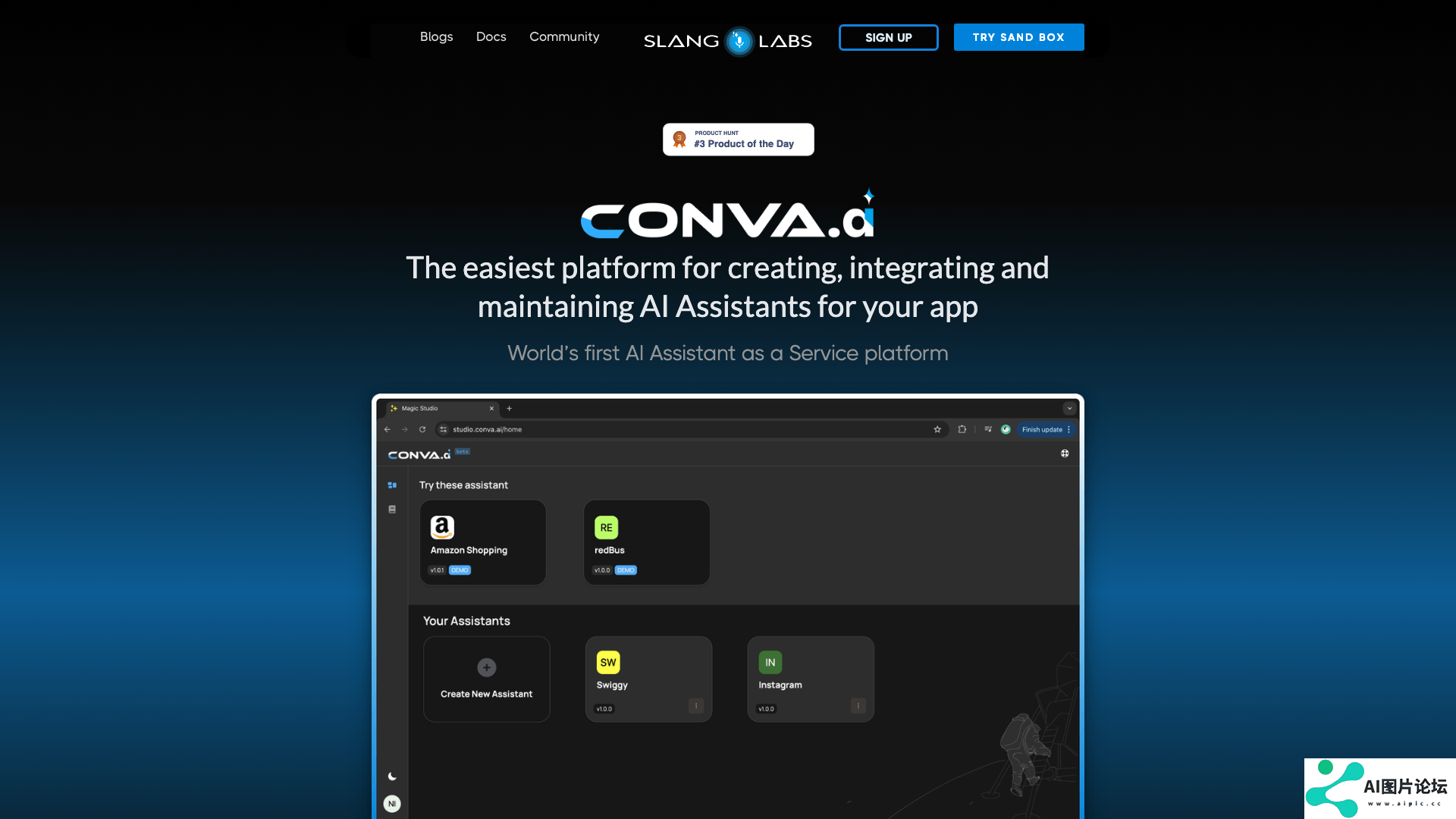 Conva.AI 项目主页截图