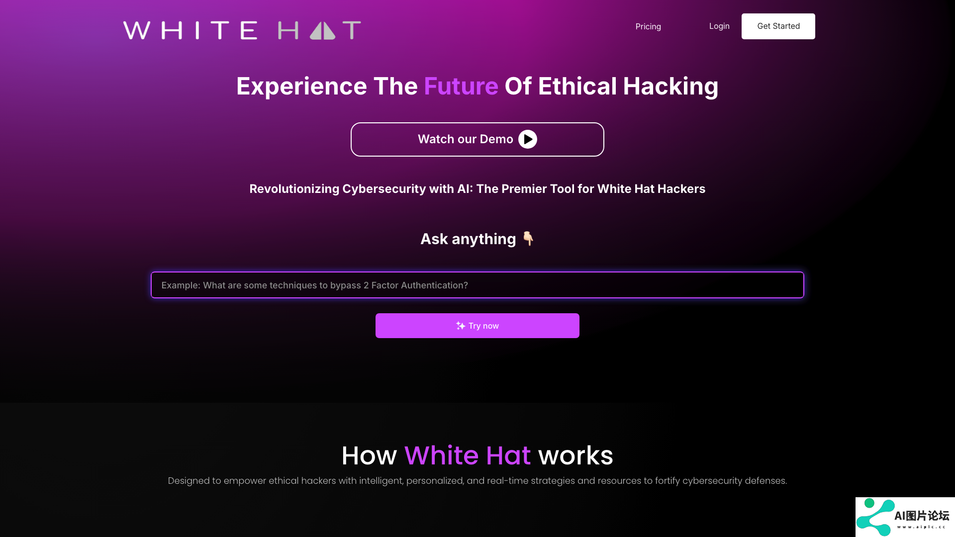 White Hat项目主页截图