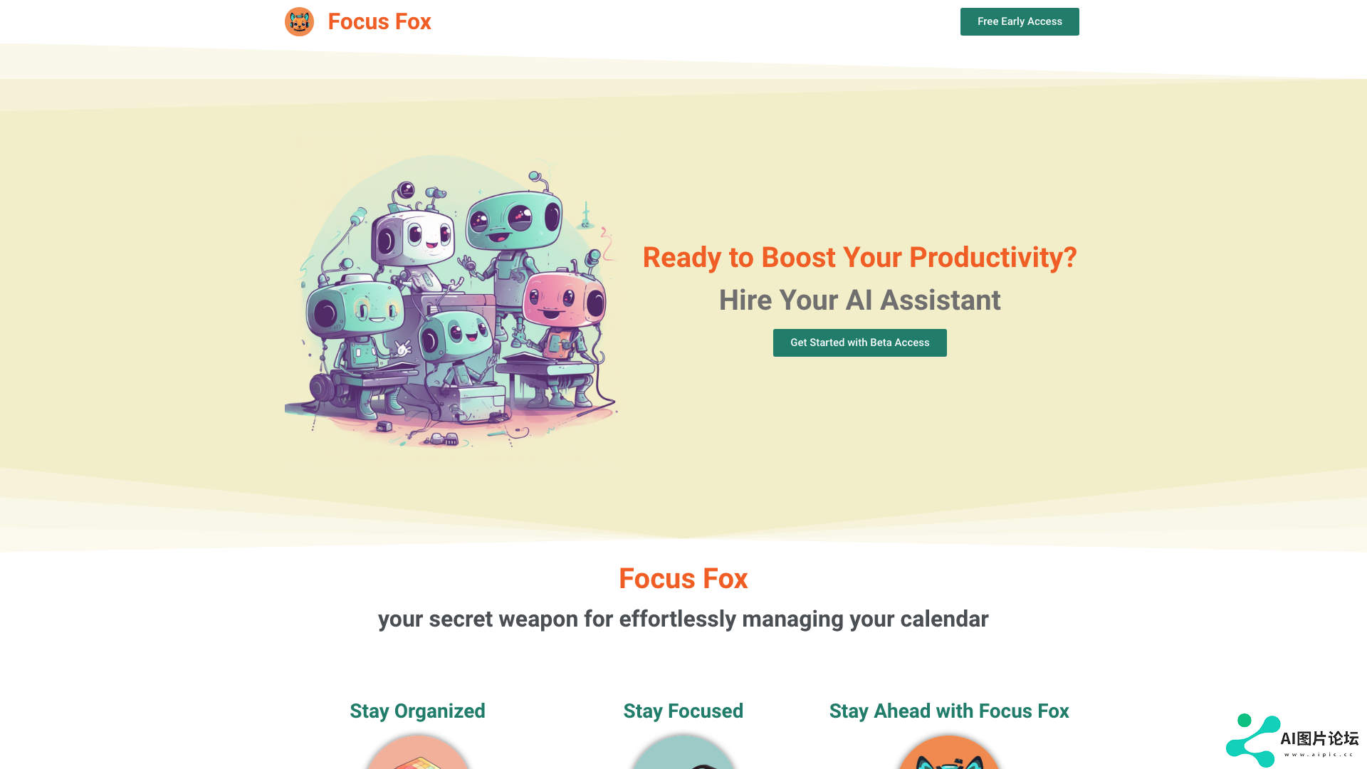 Focus Fox 主页截图