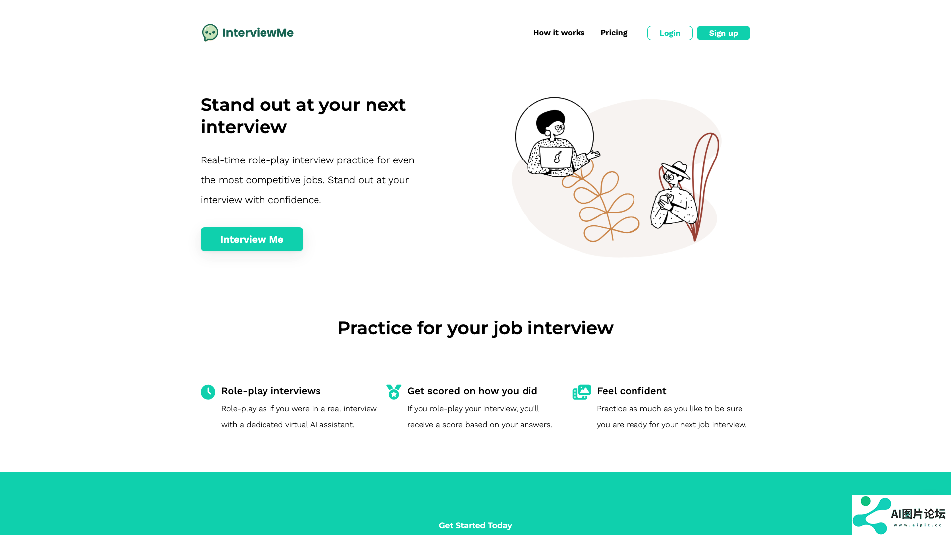 InterviewMe 主页截图