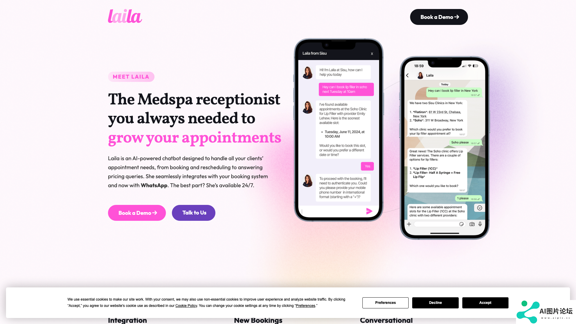Laila - The Medspa receptionist