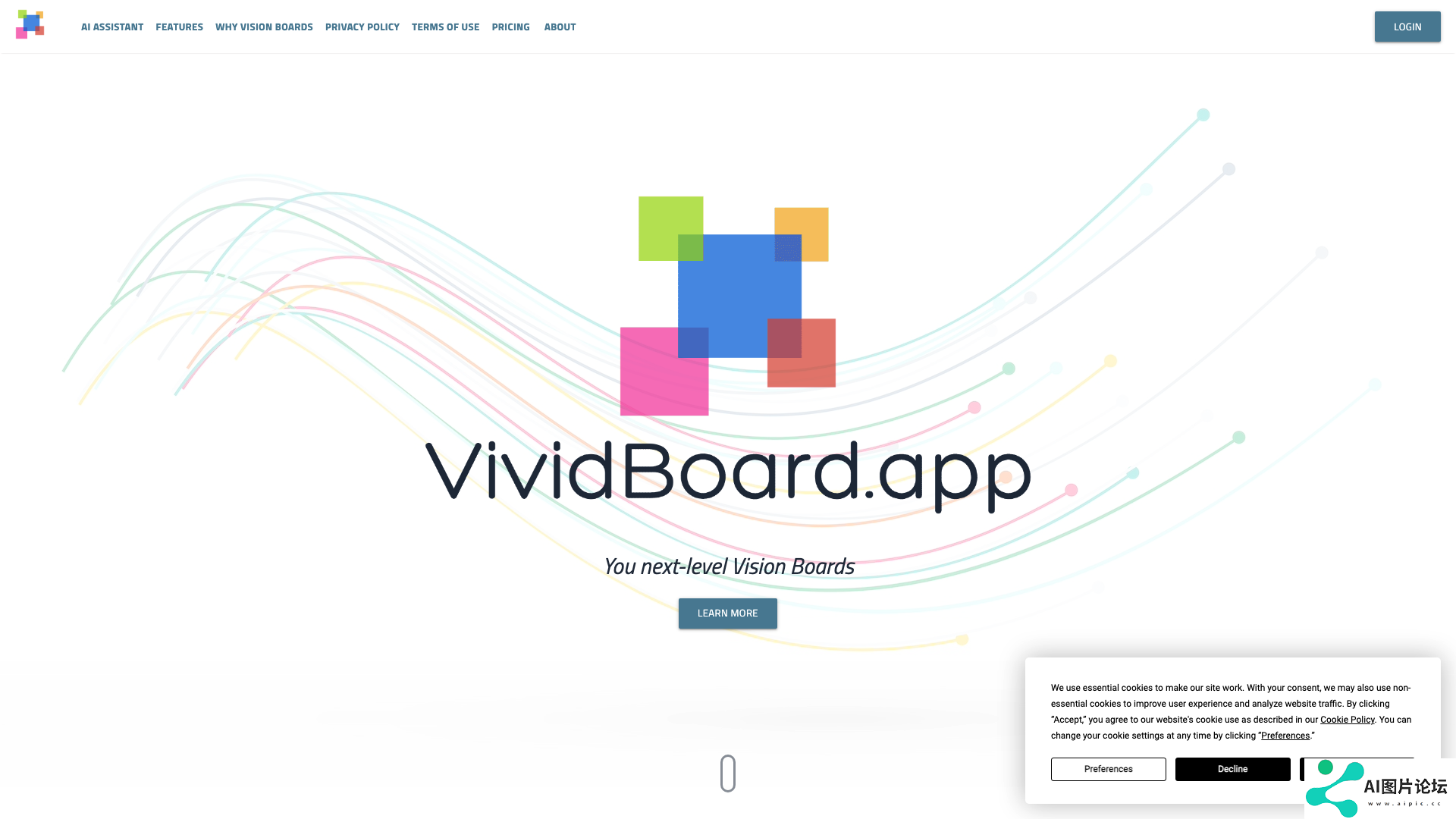 VividBoard 主页截图