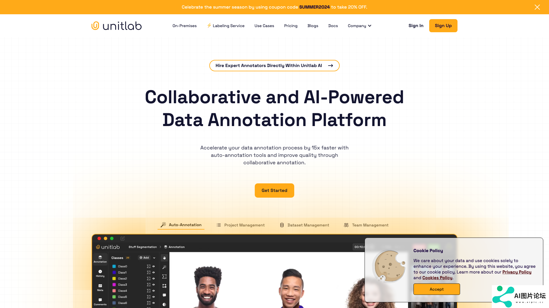 Unitlab主页截图