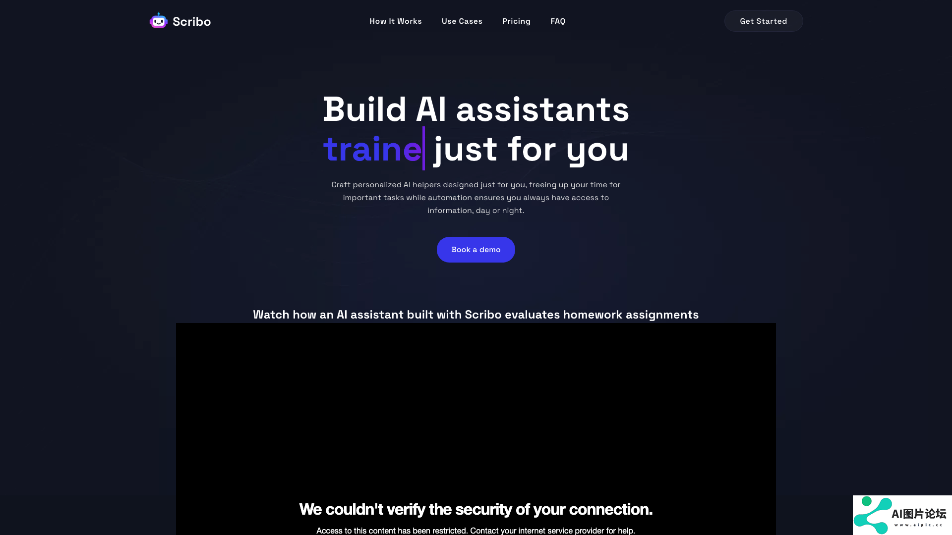Scribo AI 主页截图