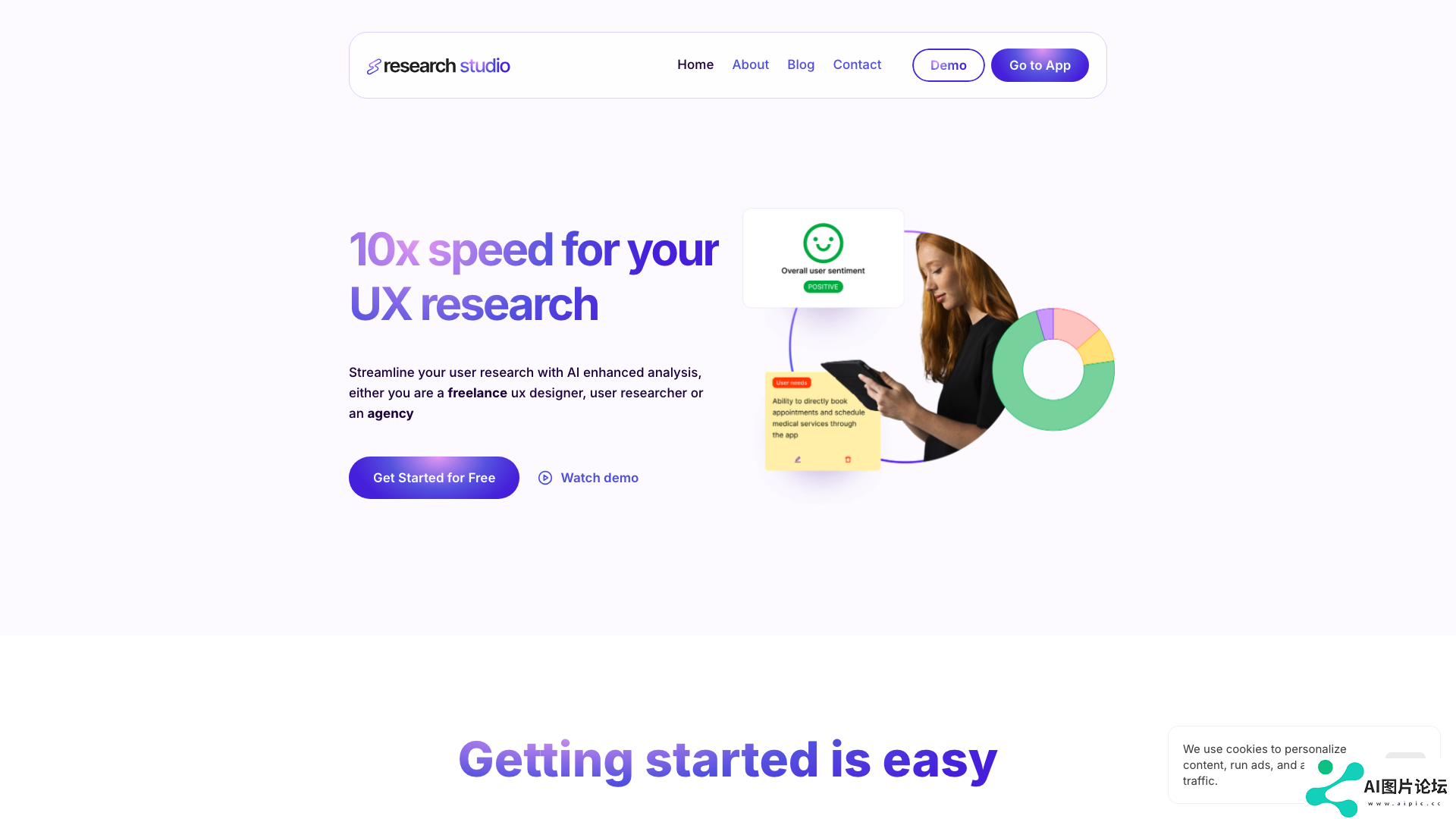 Research Studio 主页截图