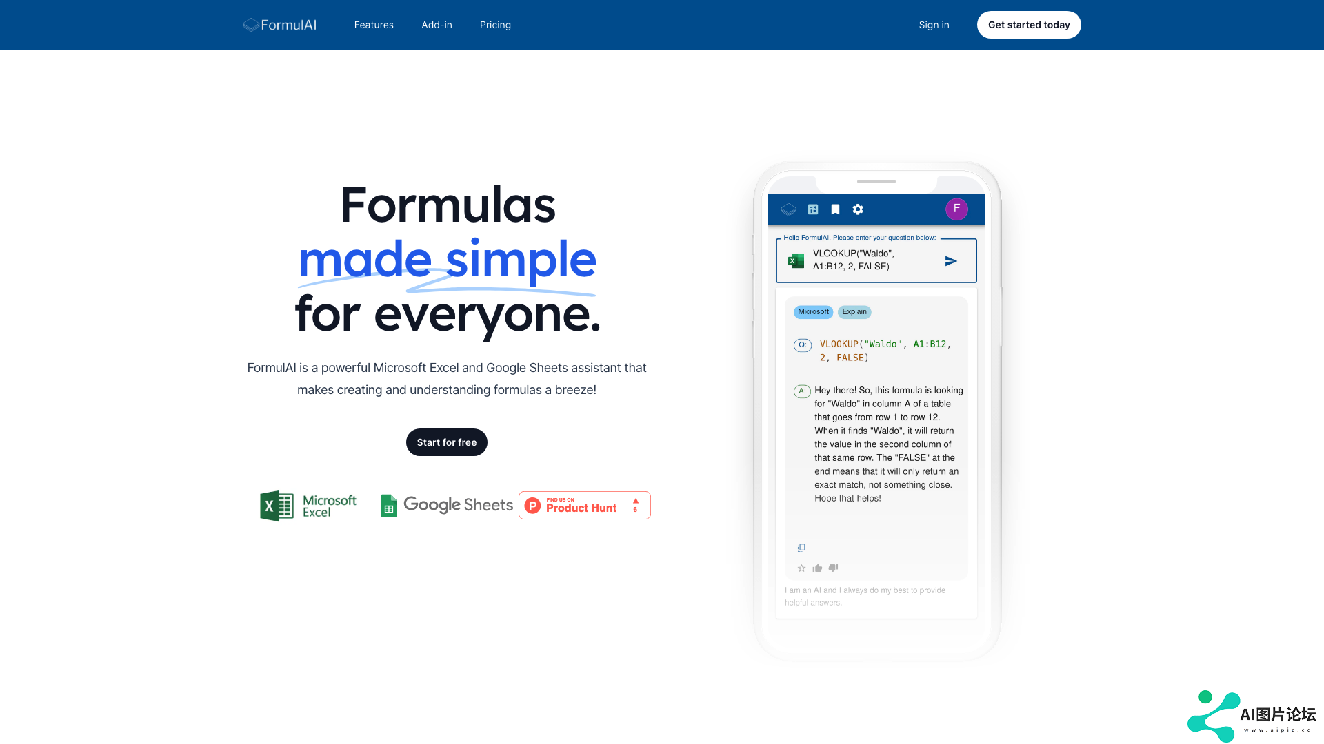 FormulAI 主页截图