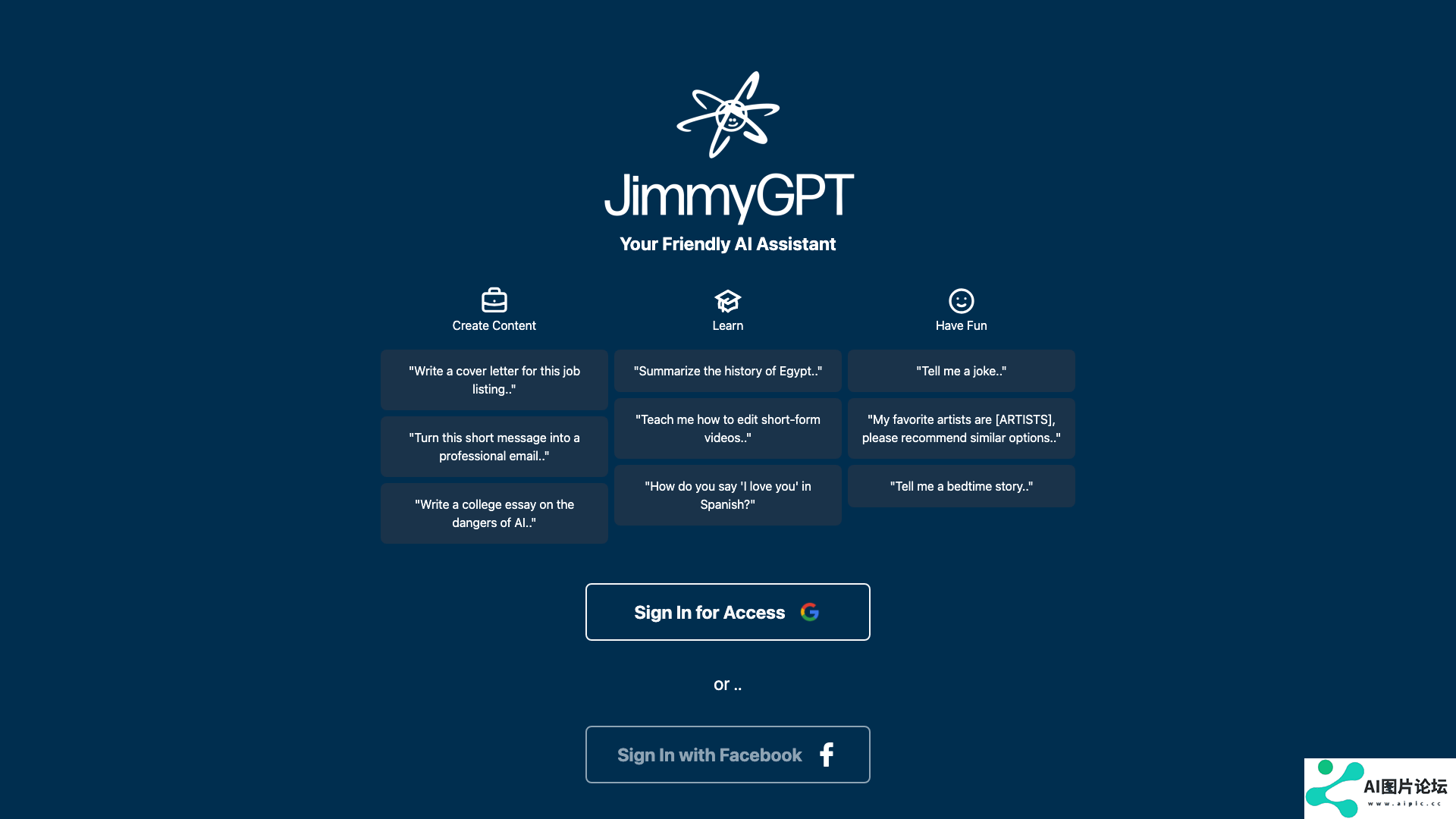 JimmyGPT主页
