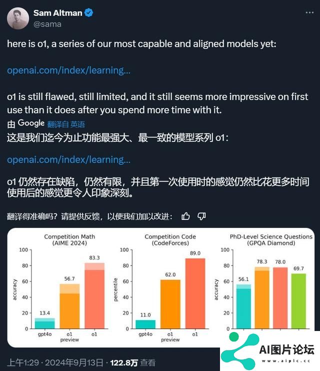 OpenAI首款“推理”模型o1：人工智能的下一场豪赌？