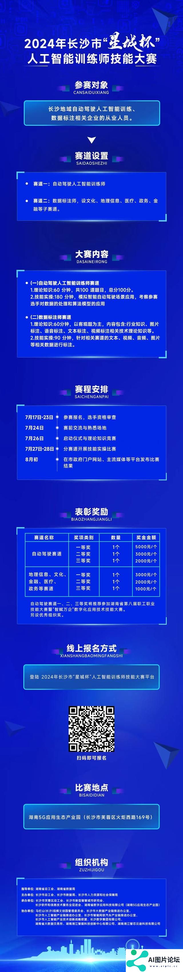 最高奖金5000元！长沙首届“星城杯”人工智能训练师技能大赛等你来战
