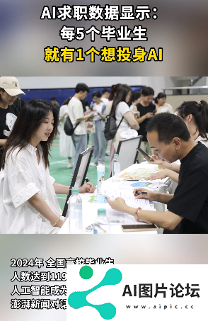 AI求职数据显示：每5个毕业生就有1个想投身AI